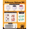 Lictin Set trucco per Halloween, nero, bianco, rosso