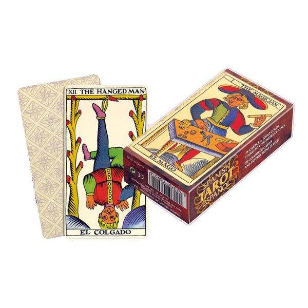 Fournier Spanish Tarot Deck, 78 Beautifully Illustrated Cards for Readings, Guidebook included