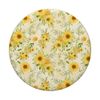 Cute Sunflower Pattern Yellow Pastel Flower PopSockets Adhesive PopGrip