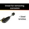 Hot Max 26203-12 4-3/4" x 3/4" Wire Fitting Brush with Plastic Handle (12 Pack)