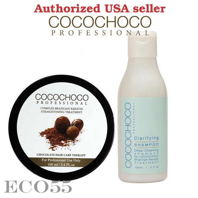 COCOCHOCO Original Keratin Hair Treatment 3.4oz & Clarifying Shampoo 5 oz