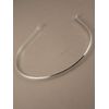 Plain Tiara D section Band Base In Silv. ( Ideal for making your ow...
