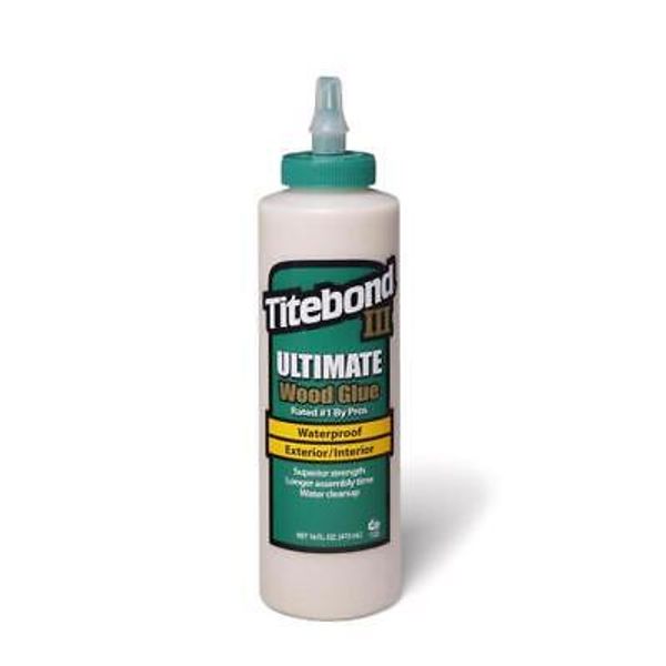 Titebond 1414 2.5 PH 4,200 CPS Tan III Ultimate Non-Toxic Wood Glue 16 oz.