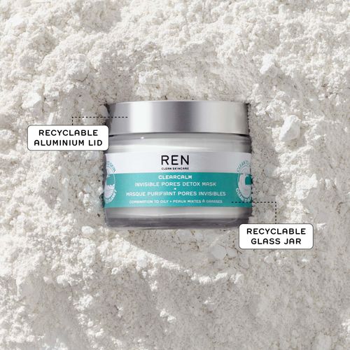REN Clean Skincare Clearcalm Invisible Pores Detox Mask 50 ml (la confezione può variare)