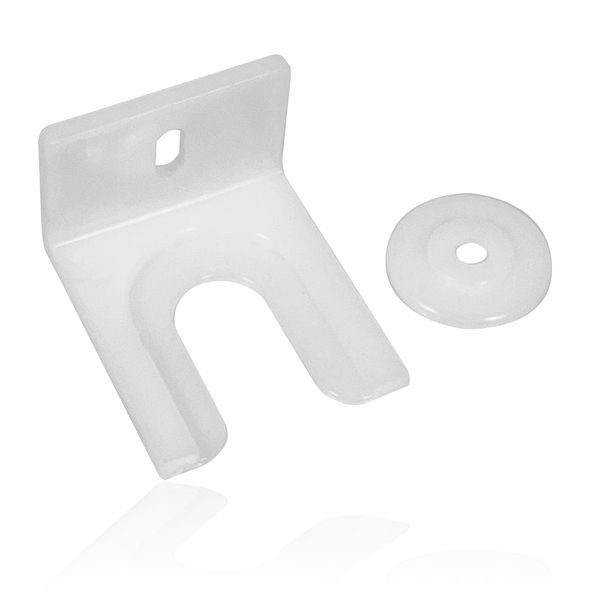 SPARES2GO Integrated Fridge/Freezer Door Clip Fixing Bracket Built-in Universal x 2