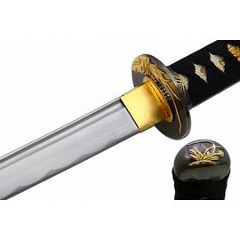  MAKOTO Handmade Sharp Katana Samurai Sword, Black