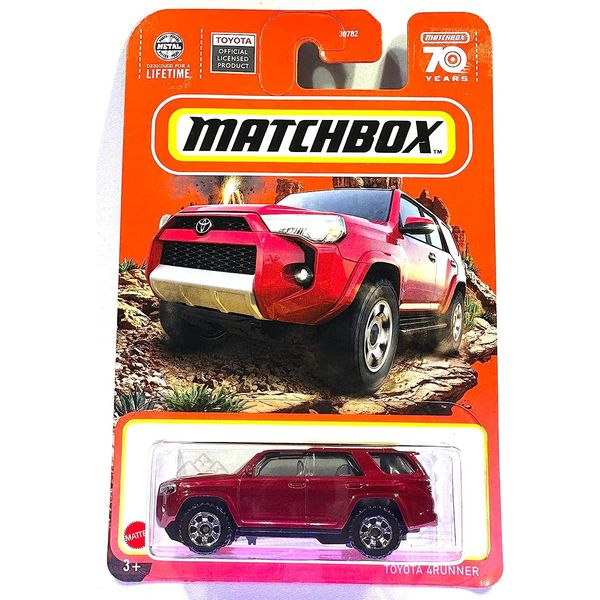 Hot Wheels Matchbox - Toyota 4RUNNER - Red - Matchbox 70 Years - 2023 - Mint/NrMint Ships Bubble Wrapped in a Sized Box