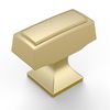 Amerdeco 10 Pack Brushed Gold Cabinet Knobs 1.3 Inch(33mm) Single Hole Cabinet Handles Gold Dresser Knobs Drawer Knobs and Pulls for Bathroom Cabinets