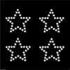 Clear 30 Star Iron-On Rhinestone Crystal Bead Gem Bling