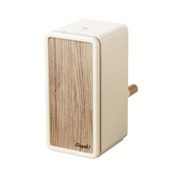 Sonic LV-4635-I Pencil Sharpener, LV-4635-I, Libigaku Toppin, Manual Pencil Sharpener, Vertical Slim, Ivory