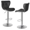 Shell Bar Stools Set of 4 Adjustable Height Swivel Bar Stools Dining Chairs Home