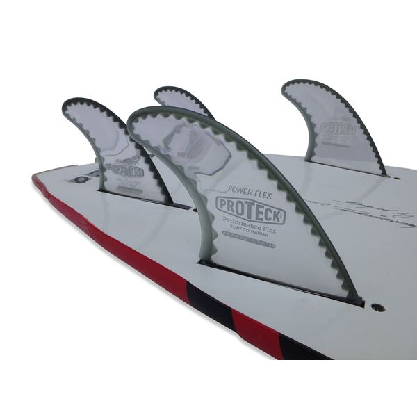 SurfCo - Pro Teck 4.50" Power Flex Fin Front w/4" Trailers Quad Set - Future