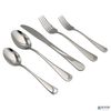 20 Piece Reflective Silver Flatware Set Stainless Steel Service For 4