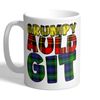 I Love Mugs - Grumpy Auld Git - Funny Tartan Scottish Mug, Ceramic, 11fl.oz.