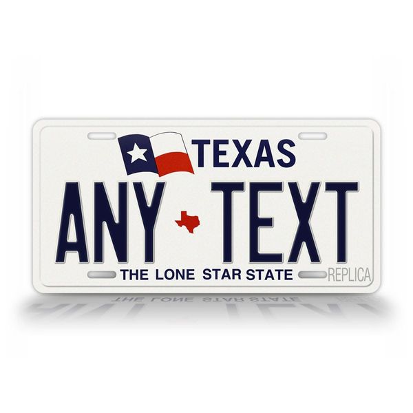 Custom 1990-1995 Texas Auto Tag Personalized Replica License Plate