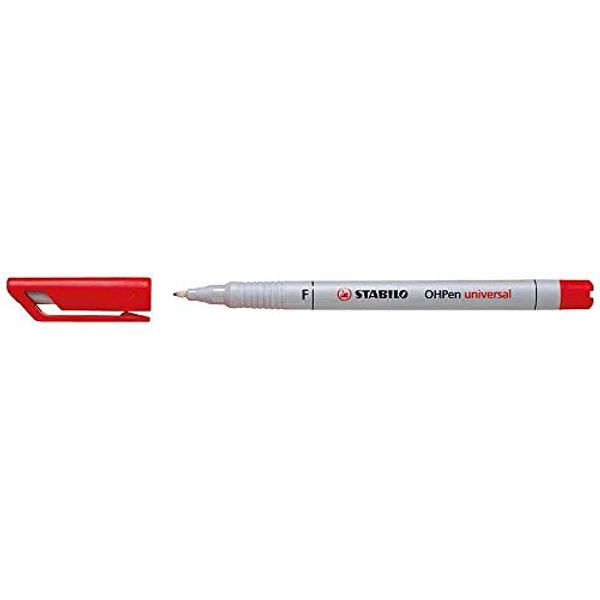 STABILO Folienstift OHPen universal, wasserlöslich, rot VE=3