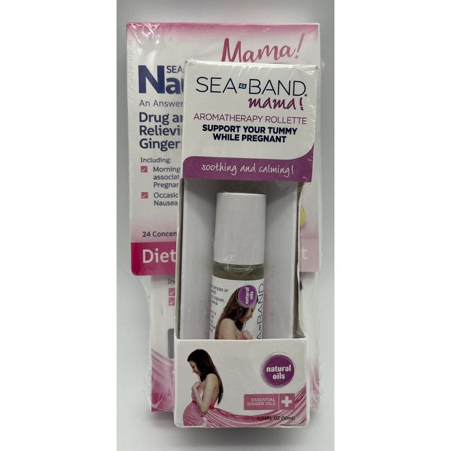 Seaband Mama Wristbands Lozenges Rollette Nausea Relief