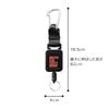 BBC Mini Retractor Diving Carabiner Hook Keychain Lanyard Telescopic Compact