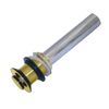 Kingston Brass EV8007 Push Pop-Up Drain without Overflow, Brushed Brass