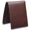 Bosca Navayo Slim 10 Pocket Wallet w/Removeable Flip I.D Passcase Dark Brown