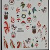Christmas Candy Stripe Nail Art Stickers