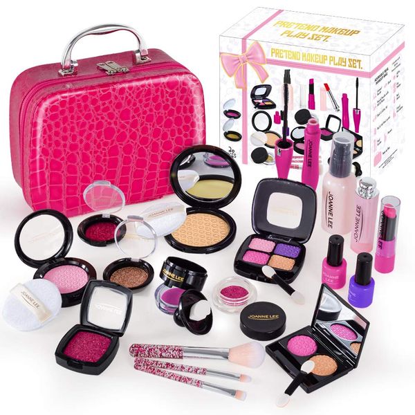 OTONOPI Makeup Toy, Cosmetic, Non-colored, Girls, Pretend Play, Safe, Gift, Christmas, 21-Piece Set, 6 Years Old