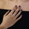 Sterling Silver CZ Crystal Eternity Infinity Ring - UK Size - T (I - U Available)