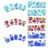 Water Nail Stickers, Floral Pattern, 50 Varieties, Ultra-thin, Overlay