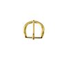 Solid Brass Pin Belt Buckle Round Style, Leather Craft Hardware, 40mm, 10 Packs
