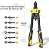 14'' Rivet Gun Kit Rivnut Thread Setting Tool Nut Setter NutSert Metric 70PCS