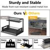 Under Sink Pull-out Drawer Cabinet Organizer Storage Shelf kitchen bathroom 2pcs