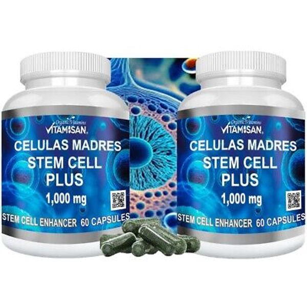 Blue Algae Supplements  Stem Cell Activator 1000mg  Repair Damage Cells 2 BOTTLE