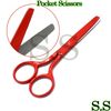 Nursing Stainless Steel Pocket Scissors Red Color BTS-204