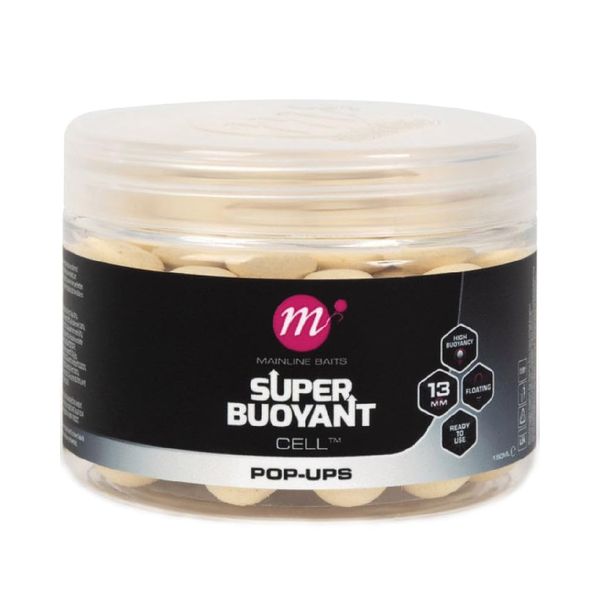 Mainline Cell Super Buoyant Pop-Ups 13mm White