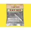 KAY-BEE #334 3 AMP FUSES - NOS