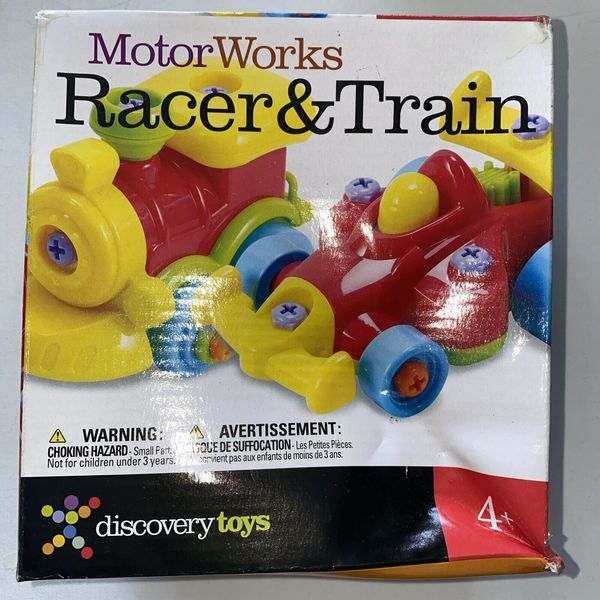 New Motorworks Racer And Train Discovery Toys Ages+ dented Box