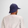 BLUECHOLON Cap with Neck Protection, 6 Panels, Visor and Back Flap, Adjustable Drawstring, Polyester, navy, 56/62 cm