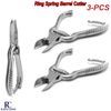 Ring Barrel Spring Manicure Pedicure Nails Safety Lock Spring Clipper Cutter Set