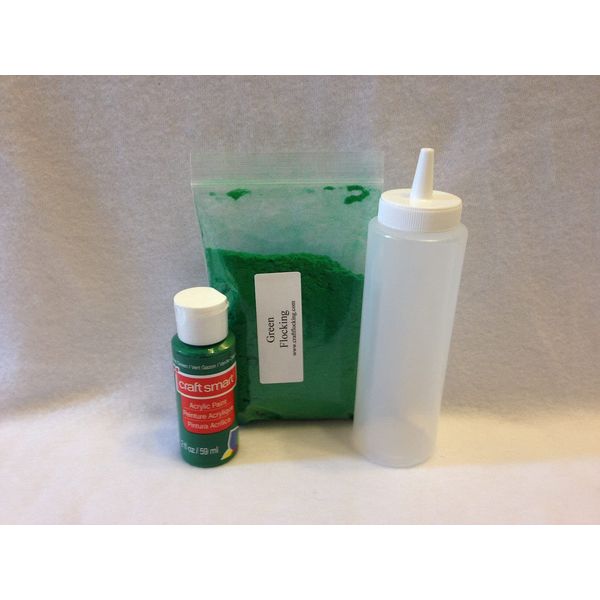 Fowl Flocker Flocking Kit 1oz Green Flock