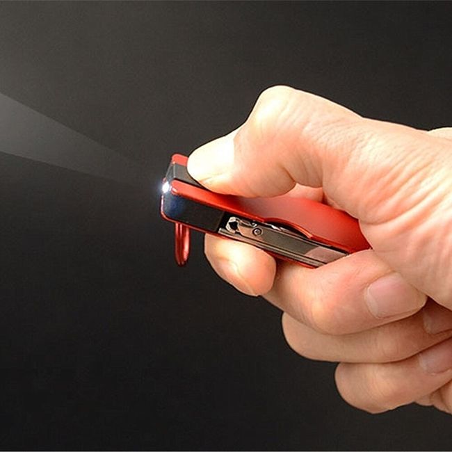 www. - Mini Beauty Keychain Swiss Knife LED Lights Nail