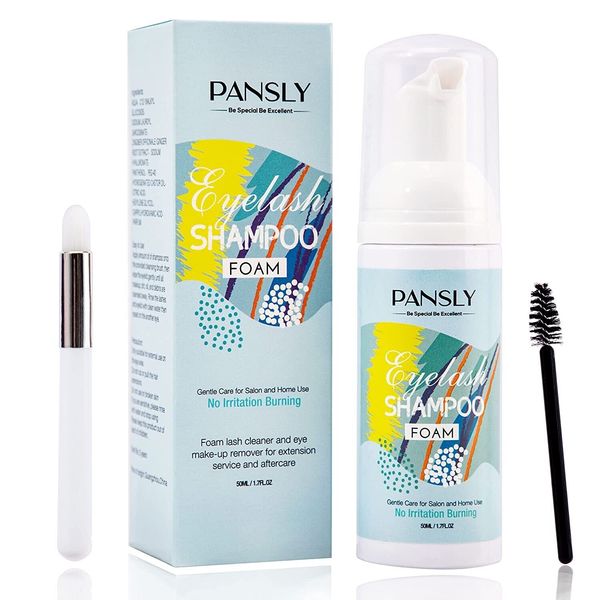 Eyelash Extension Cleanser, PANSLY Lash Shampoo, Eyelash Extension Shampoo, Lash