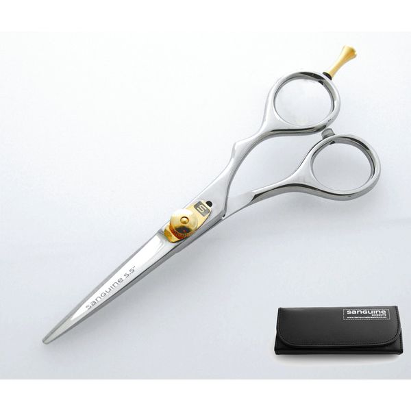 Professional Hair Scissors, Hairdressing Scissors, Barber Scissors, Offset - 5.5 inch (14cm) - Presentation Case