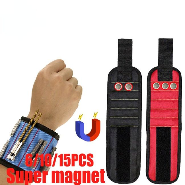 Magnetic Wristband Portable Tool Electrician Bag Wrist Belt Bracelet For  Repair