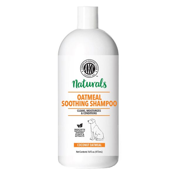 Dog Shampoo - Naturals AKC - Oatmeal Soothing - 16 Ounce