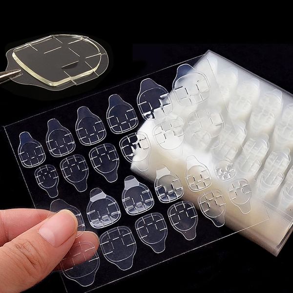 Nagelkleber Aufkleber, 30 Blätter 720PCS Nail Glue Pads, Nagelkleber für Tips, Doppelseitiger Nagelkleber Aufkleber Transparent, Nagel Klebepads, Jelly Gel Tape Adhesive Tabs, für DIY Maniküre