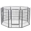 Custimzable Exercise Fence Metal Dog Playpen 40" 8 Panel Multiple Shape For Pet