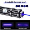 Adjustable Blue Burning Laser Pointer Visible Torch Light Rechargeable Battery