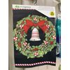 Christmas Bell and Wreath  Garden Suede Flag