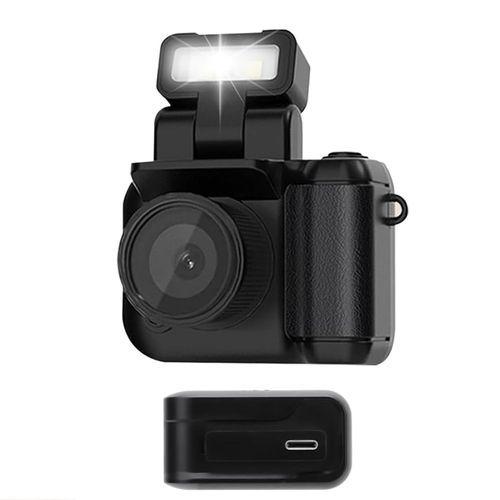 Video Camera, Camcorder 1080P HD 2MP 160° Lens Angle, Small DV Camera with 1.44in Color Screen, Video Camera with Flashlight and 180mAh Battery, Video Recorder for Vlogging