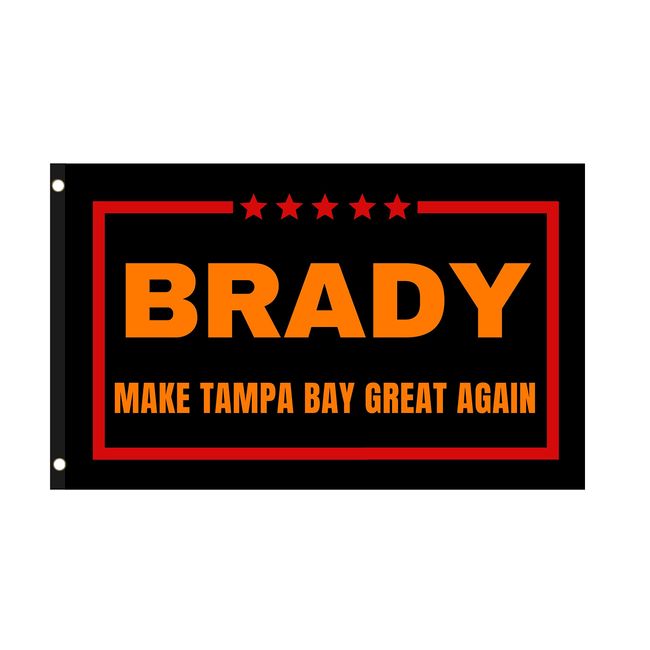 Brady Make Tampa Bay Great Again 3'x5' Wall Flag For Football Fans